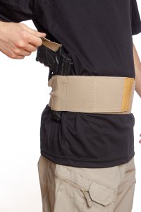 Kum Beji Renkli Cırtlı Şarjörlük Tabanca Kelepçe Silah Bel Korsesi