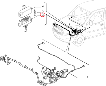 ORJİNAL ŞASE TESİSAT SOKETİ ALFA 147 PUNTO DOBLO 10395097