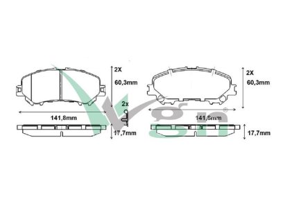 ÖN FREN BALATASI TAKIM MEGANE IV 410606124R--410606808R