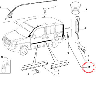 SOL STOP BAKALİT ARA PARÇASI 05--10 DOBLO2 735418918