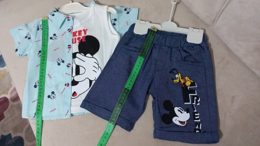 Şortlu gömlekli sıfır kollu takim