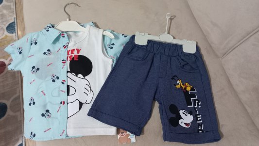 Şortlu gömlekli sıfır kollu takim