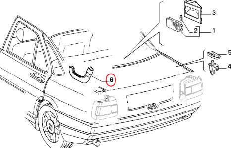 ORJİNAL BAGAJ TESİSAT KANALI MAKARON TEMPRA 7680015