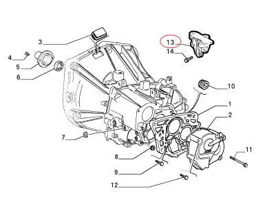 VİTES TEL BRAKETİ PALİO SİENA ALBEA LİNEA PUNTO DOBLO 46441246--55250053