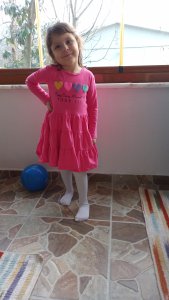 Kalpli Elbise 6-7 yas