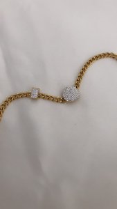 Zincir taşlı bileklik