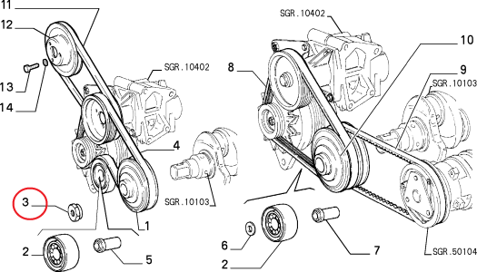 KRANK MİL KASNAK SOMUNU SLX TEMPRA TİPO UNO (1 Adet)