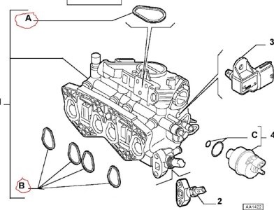 EMME MANİFOLD ORİNG TAKIMI 1,2 8V 02-- ALBEA 77365317--77363295