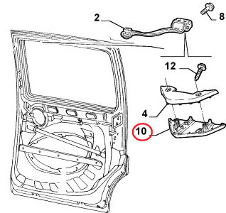 SOL YAN SÜRGÜLÜ KAPI ÜST MAKARA KAPLAMASI ALT DOBLO 735305733