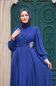 kadın tesettür abiye elbise