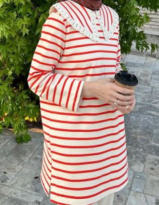 kadın tesettür 2 iplik tunik