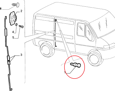 YAN SÜRGÜLÜ KAPI ÜST KİLİT KARŞILIĞI 94--06 DUCATO BOXER JUMPER 1302526080 9164.32