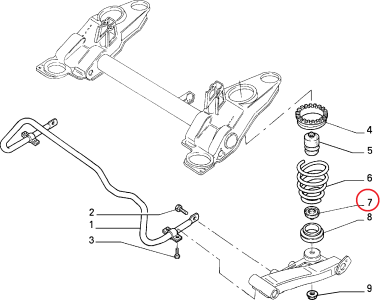 ARKA SUSPANSİYON VURMA TAKOZU BAKALİTİ TEMPRA TİPO 7584935