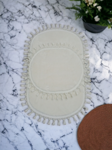 2li 50x80+40x50 banyo paspası post pelüş kaymaz dekoratif ponpon saçaklı