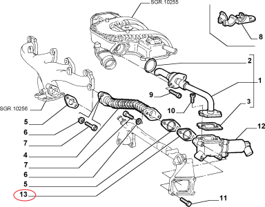 ORJİNAL EGR KÖRLEME CONTASI ÇELİK 1,9 DÜZ DİZEL DOBLO 51714827