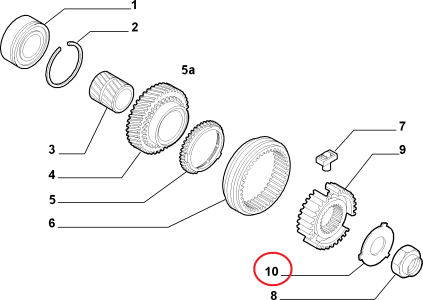 5.VİTES MANŞON GÖBEĞİ KİLİT SACI PALİO DOBLO LINEA FIORINO 46736252