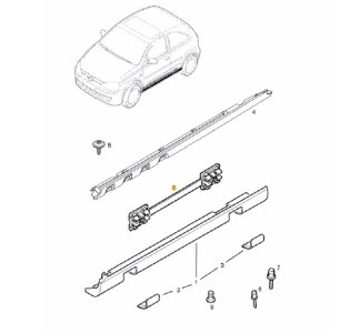 MARŞBİYEK BAKALİT KLİPSİ CORSA C  9174457  164987