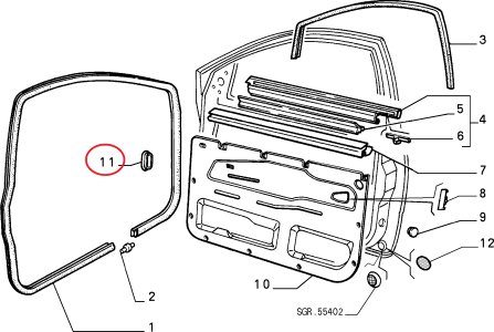 Ön-Arka Kapi Tapasi Tempra Tipo Marea 7600312