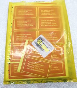 KARTER MUHAFAZA UYARI ETİKETİ Dogan Kartal Sahin 85006543