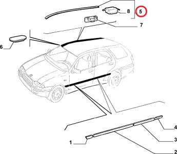 SOL TAVAN BANDI KUŞAĞI Palio Sw Weekend 46518290