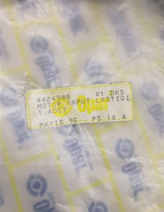 Motor Kaput Lastiği Izgara Sacı Fitili Dks Tofaş 4424980