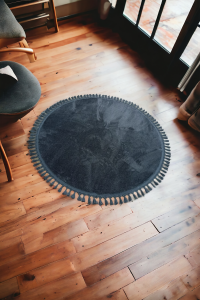 100*100 ponpon saçaklı post pelüş halı kaymaz