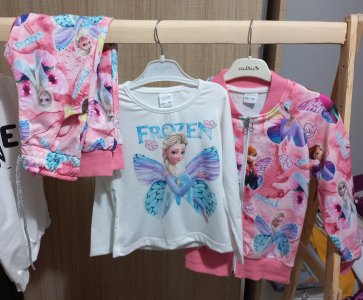 Elsa takım 3 lü 9-10 yaş pembe