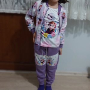 Elsa 3 lü takim 7-8 yaş mor
