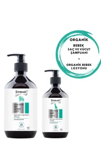 Sirenol Organik Yenidoğan Set (  Bebek Saç Vücut Şampuanı 400 ml +  Organik Bebek Losyonu 250 ml)