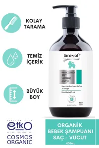 Sirenol Organik Bebek Saç Vücut Şampuanı 400 ml