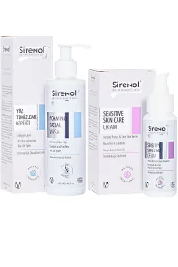 Sirenol Natural Hassas Cilt  Bakım Kremi ve Sirenol Yüz Temizleme Köpüğü Seti