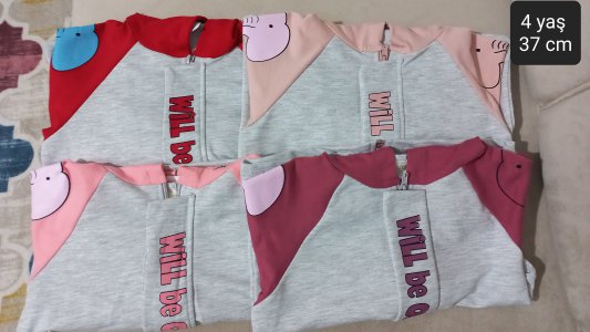4 yaş hirka boy 37 cm pudra rengi