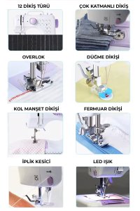 ROBO 12 Fonksiyonlu Dikiş Makinesi