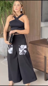 Crop Pantolon Takım