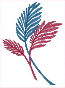 Yapraklar Amerikan servis peçete runner lara işleme yapabileceğiniz Nakış Makinası deseni