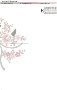 Çiçek buketleri makine nakışı tasarım seti