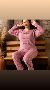kadın ikili pijama takımı