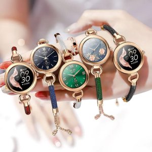 GT04  ELMAS KORDON AKILLI SAAT BAYANLAR İÇİN ÇOK ŞIK VE ZARİF