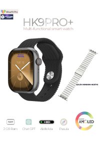HK 9 PRO PLUS + ÇİFT KORDONLU AKILLI SAAT