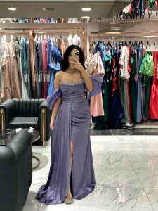 Omuz Askı Detaylı Abiye 2331