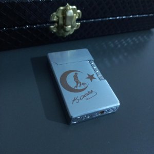 AYLDIZ ATATÜRK İMZALI DUPONT GAZLI ÇAKMAK