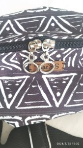 SİYAH BEYAZ DESENLİ FREE BAG ÇANTA