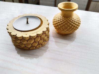 MİNİ 2Lİ MUMLUK VE VAZO