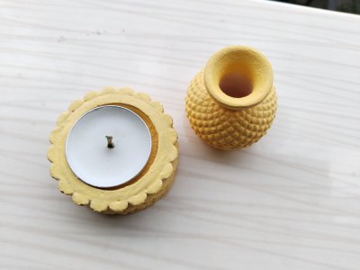 MİNİ 2Lİ MUMLUK VE VAZO