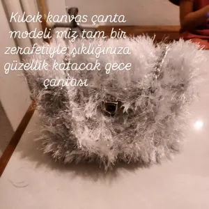 Kılcıklı kanvas çanta
