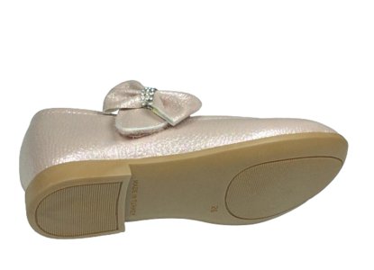 OrtopedikAL 1010 Ort Emt Patik Pudra VK Parlak Babet Bıyık Fiyonk Kız Çocuk Abiye Ayakkabı Fantezi