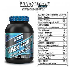 West Nutrition Whey Protein Tozu Complex İzole & Konsantre 66 Servis 1980 gr