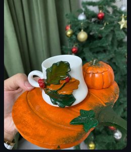 TASARIM EL YAPIMI BARDAK VE ALTLIĞI