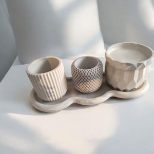 5 Parça Dekoratif tabak/ vazo