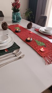 Yılbaşı temalı supla ve runner takımım